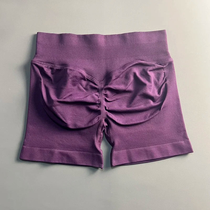 🌷🌷Women's Impact Low Waist Seamless Yoga Scrunch Bum Gym Shorts Workout Biker Short Stretch Fitness Shorts