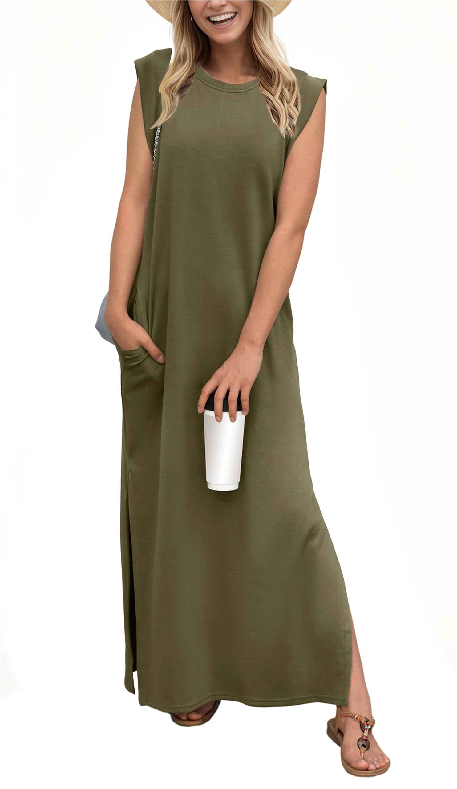 ✨✨Women's Casual Loose Split Wrinkle-Free Dress