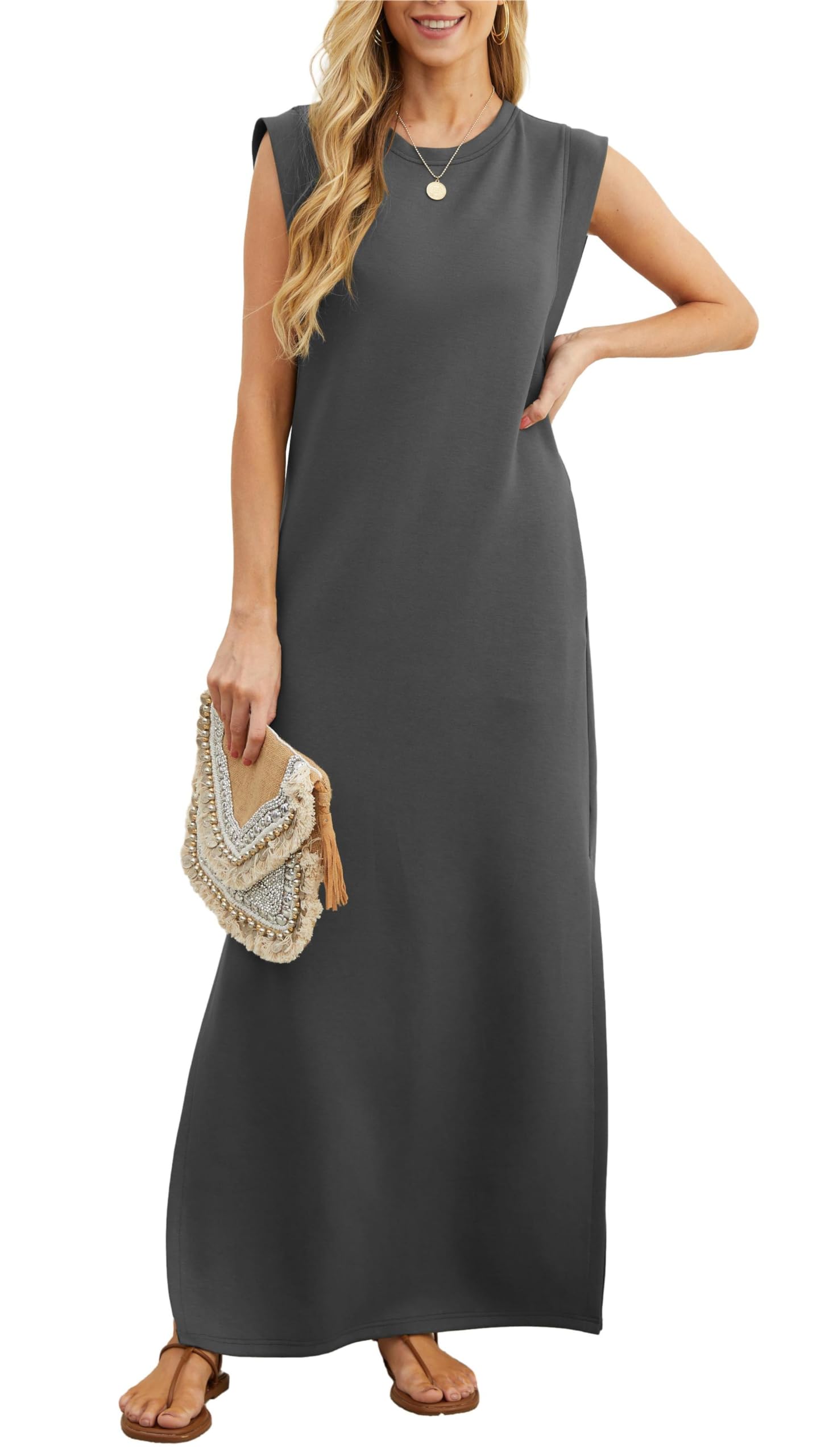 ✨✨Women's Casual Loose Split Wrinkle-Free Dress