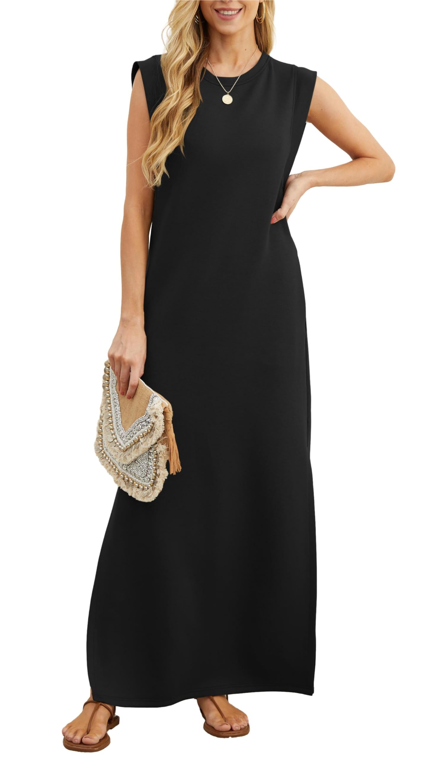 ✨✨Women's Casual Loose Split Wrinkle-Free Dress
