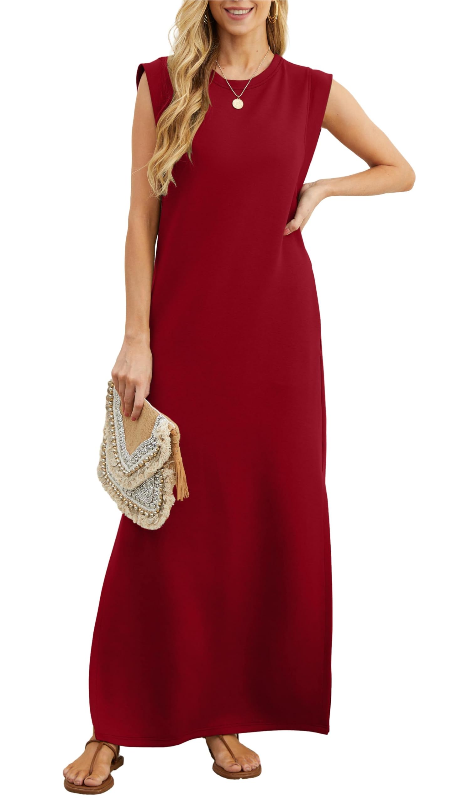 ✨✨Women's Casual Loose Split Wrinkle-Free Dress