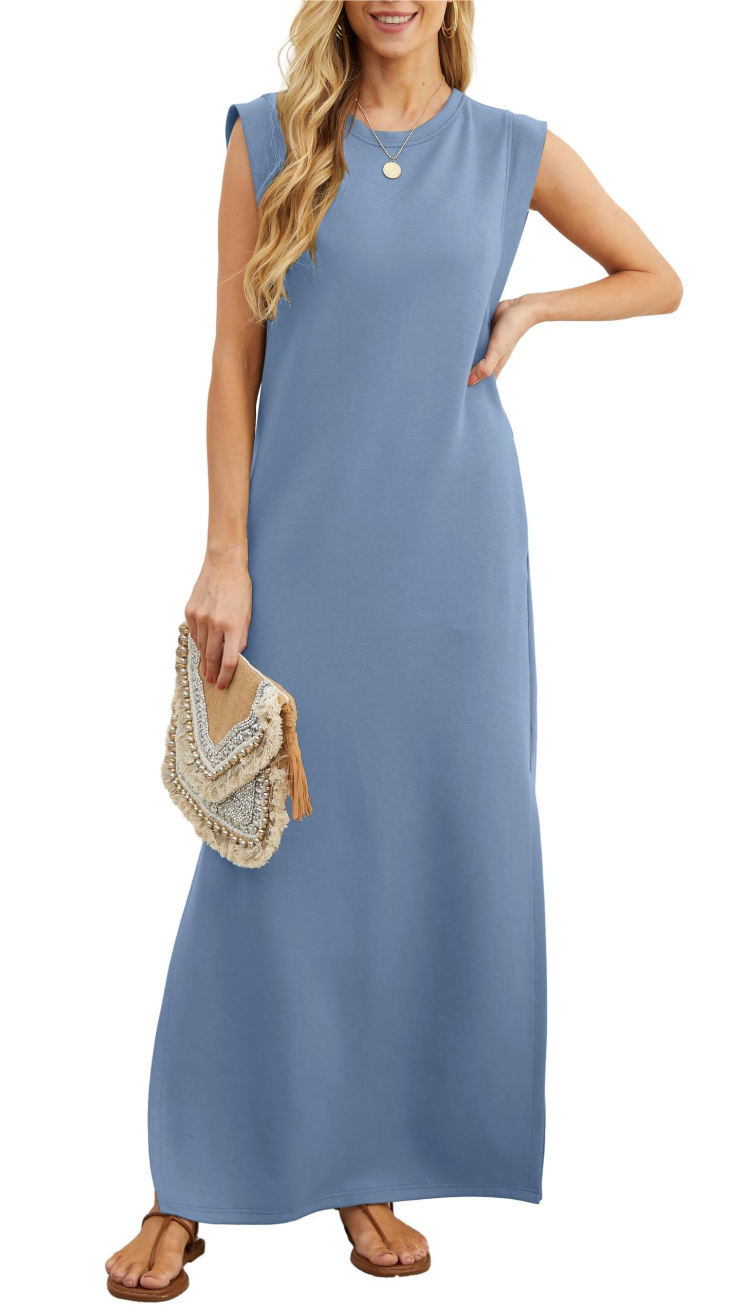✨✨Women's Casual Loose Split Wrinkle-Free Dress