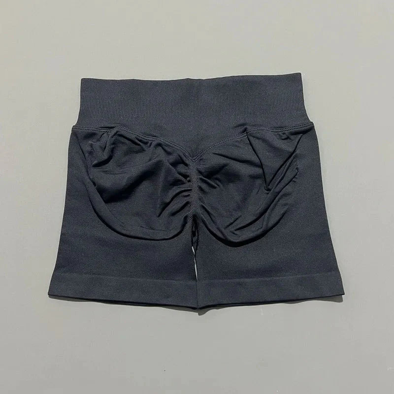 🌷🌷Women's Impact Low Waist Seamless Yoga Scrunch Bum Gym Shorts Workout Biker Short Stretch Fitness Shorts