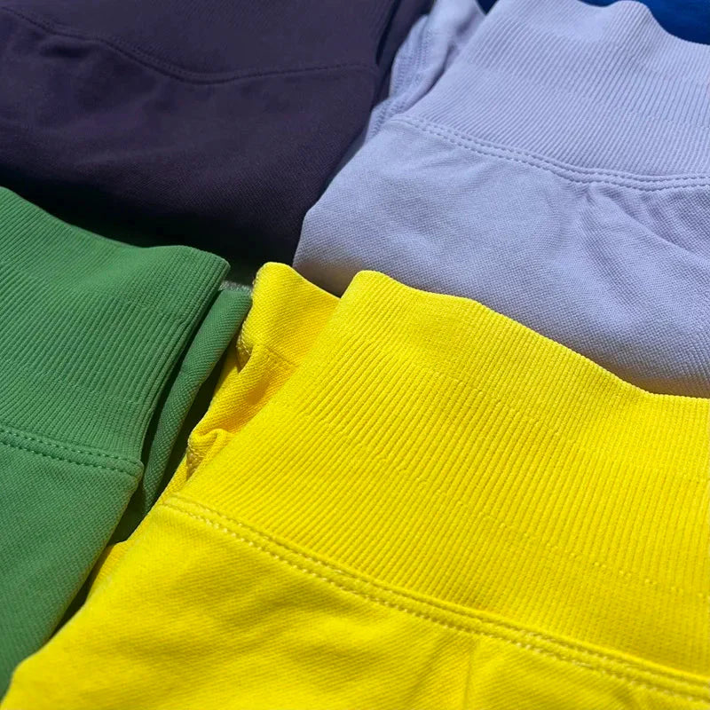 🌷🌷Women's Impact Low Waist Seamless Yoga Scrunch Bum Gym Shorts Workout Biker Short Stretch Fitness Shorts