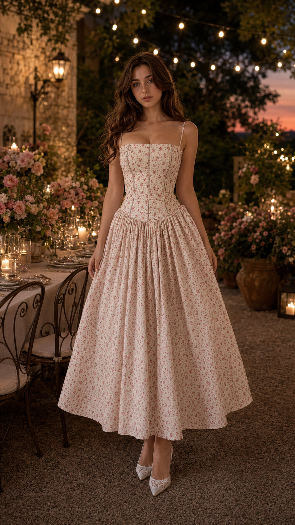 📦📦LAST DAY SAVE 49% ⏰Rosette Garden Midi Dress