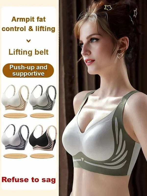 🌷🌷Super gather bra | Wireless Push-up Bra👍No more sagging breasts