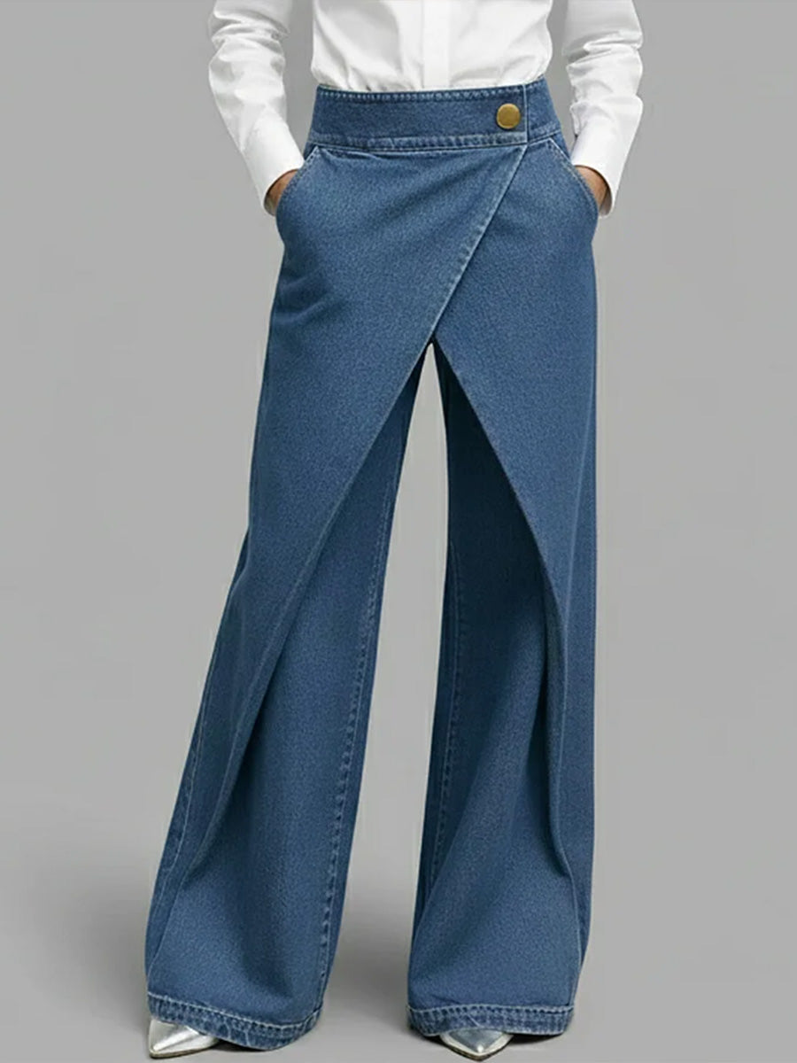 ✨ Free Shipping✨Women's High-waisted Casual Loose-fitting Wide-leg Jeans