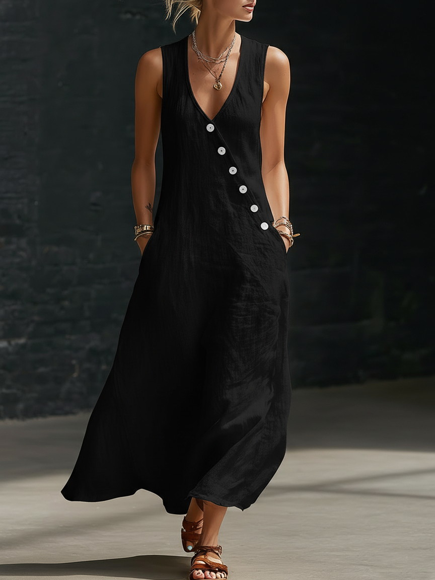 ✨✨Minimalist And Cozy Button-up Dress