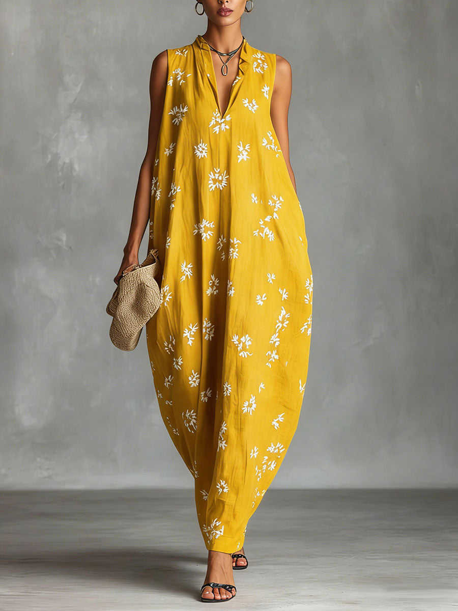 🌞 Linen Blend Dress | Loose Fit, Everyday Ease