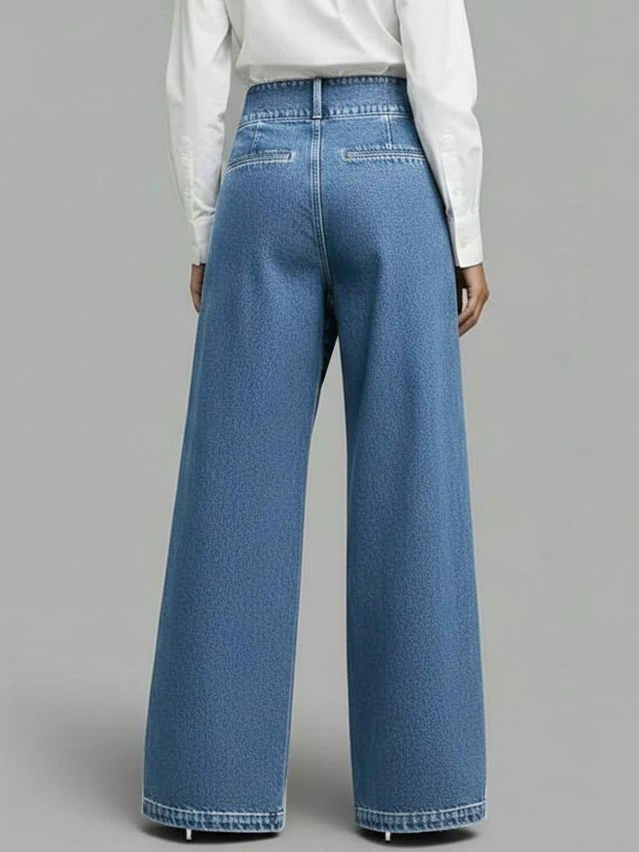 ✨ Free Shipping✨Women's High-waisted Casual Loose-fitting Wide-leg Jeans