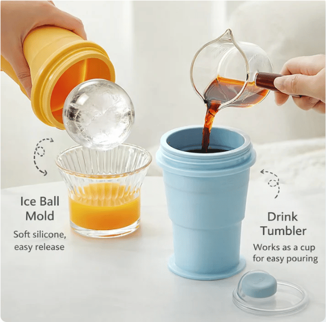 🔥Hot Sale 🔥Foldable Ice Ball Drink Cup