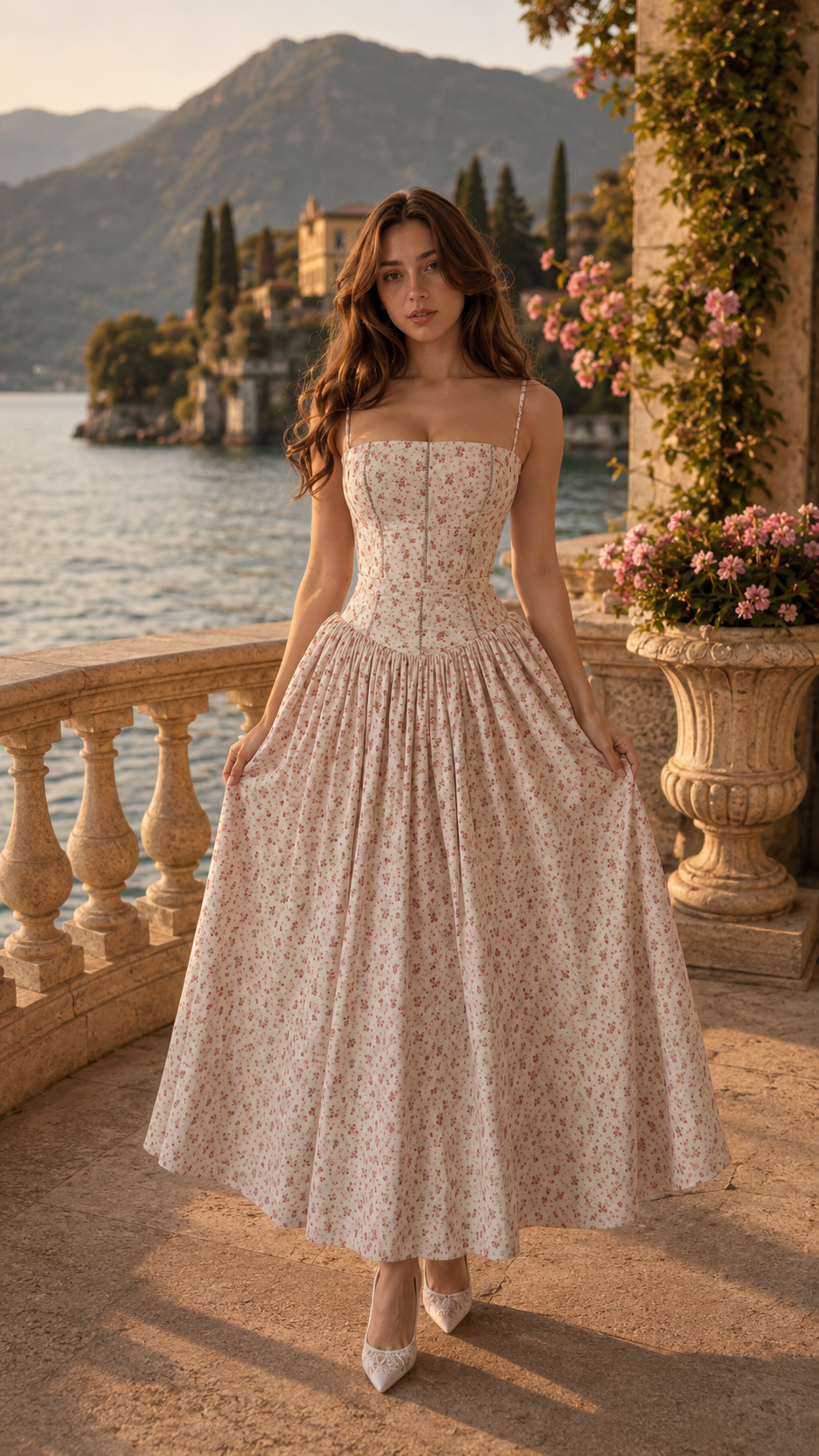 📦📦LAST DAY SAVE 49% ⏰Rosette Garden Midi Dress