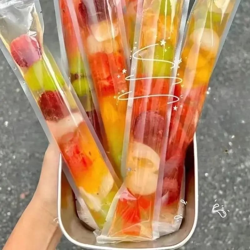 🍧100 PCS Food-grade disposable popsicle bags🧊