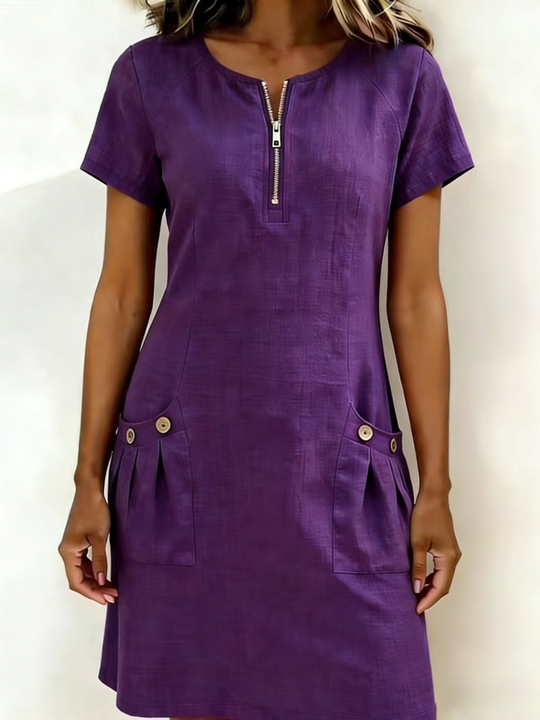 📦📦LAST DAY SAVE 49% ⏰Zipper Pocket Dress