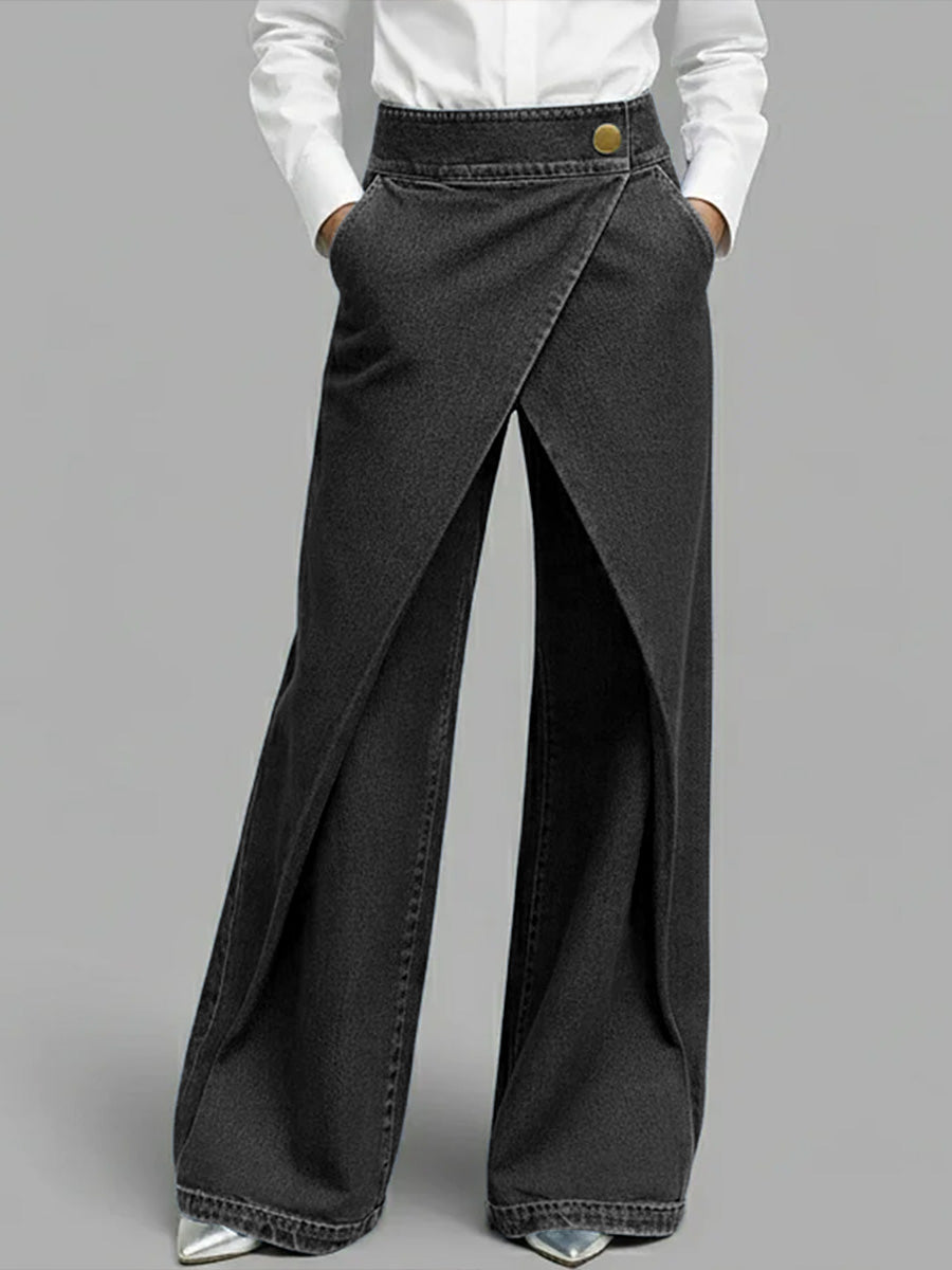 ✨ Free Shipping✨Women's High-waisted Casual Loose-fitting Wide-leg Jeans