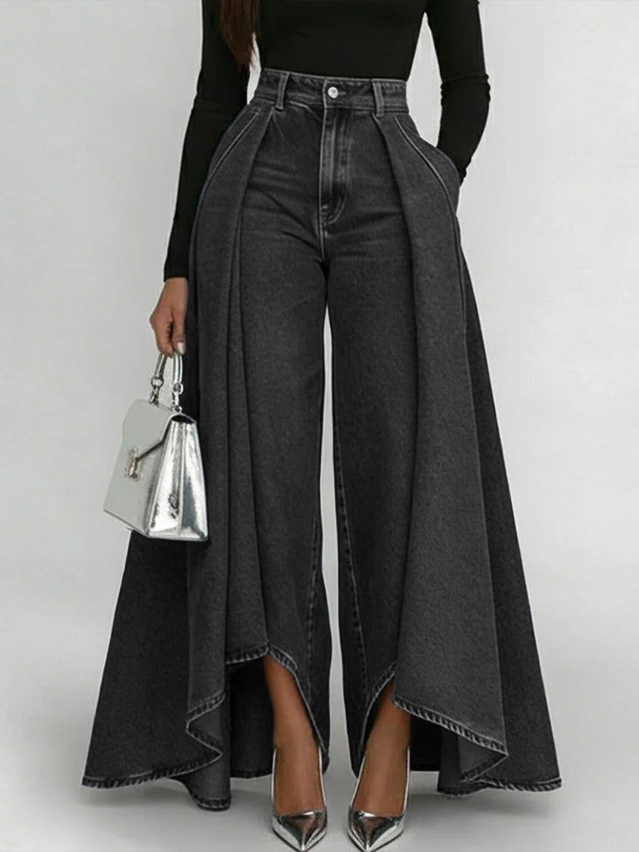 🎁New Arrivals🔥Women's High-Waisted Relaxed Wide-Leg Jeans – Effortless Everyday Comfort