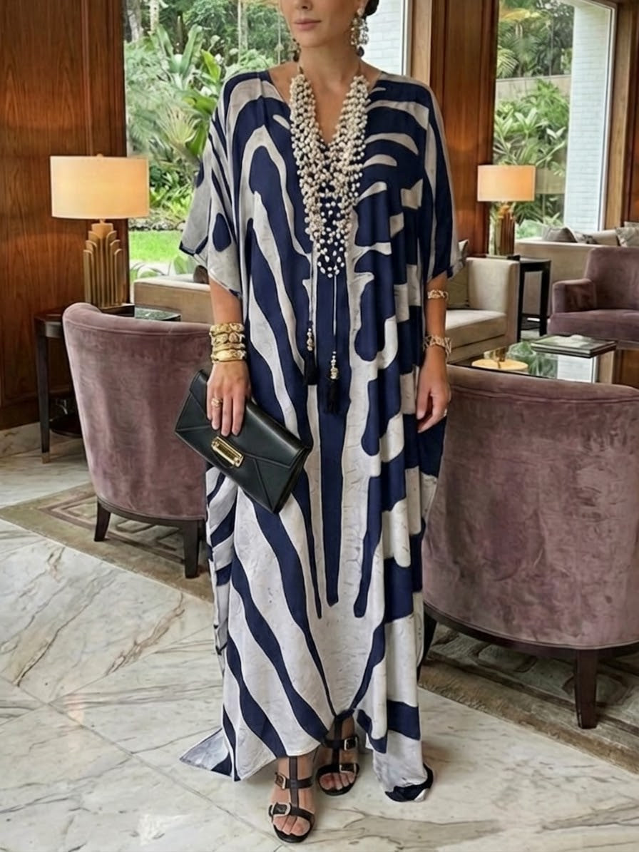 🐆 Chic Boho Maxi Dress 👗✨ Loose-Fitting & Comfortable for Everyday