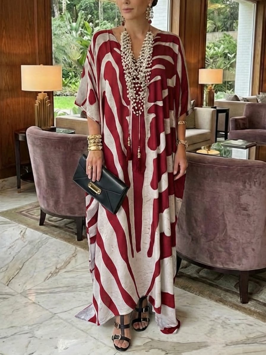 🐆 Chic Boho Maxi Dress 👗✨ Loose-Fitting & Comfortable for Everyday