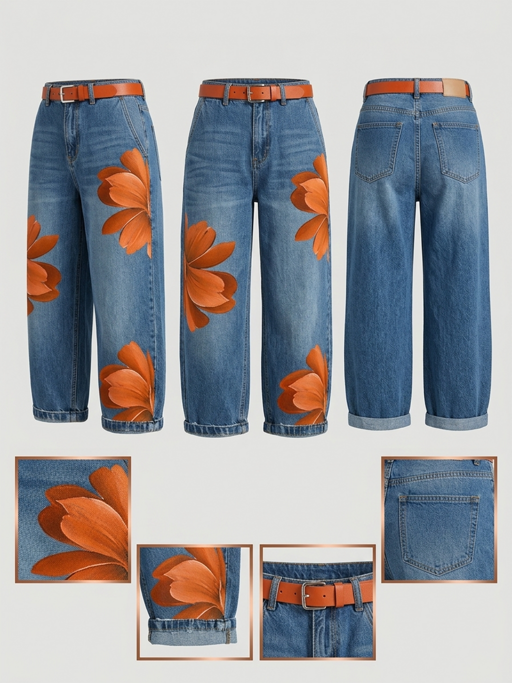 📦📦LAST DAY SAVE 49% ⏰Casual Artistic-print Jeans