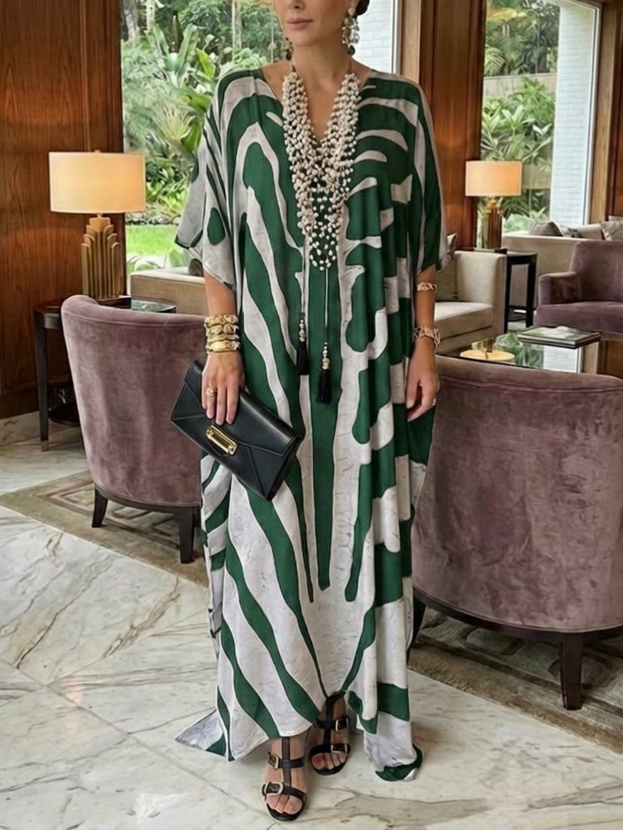 🐆 Chic Boho Maxi Dress 👗✨ Loose-Fitting & Comfortable for Everyday