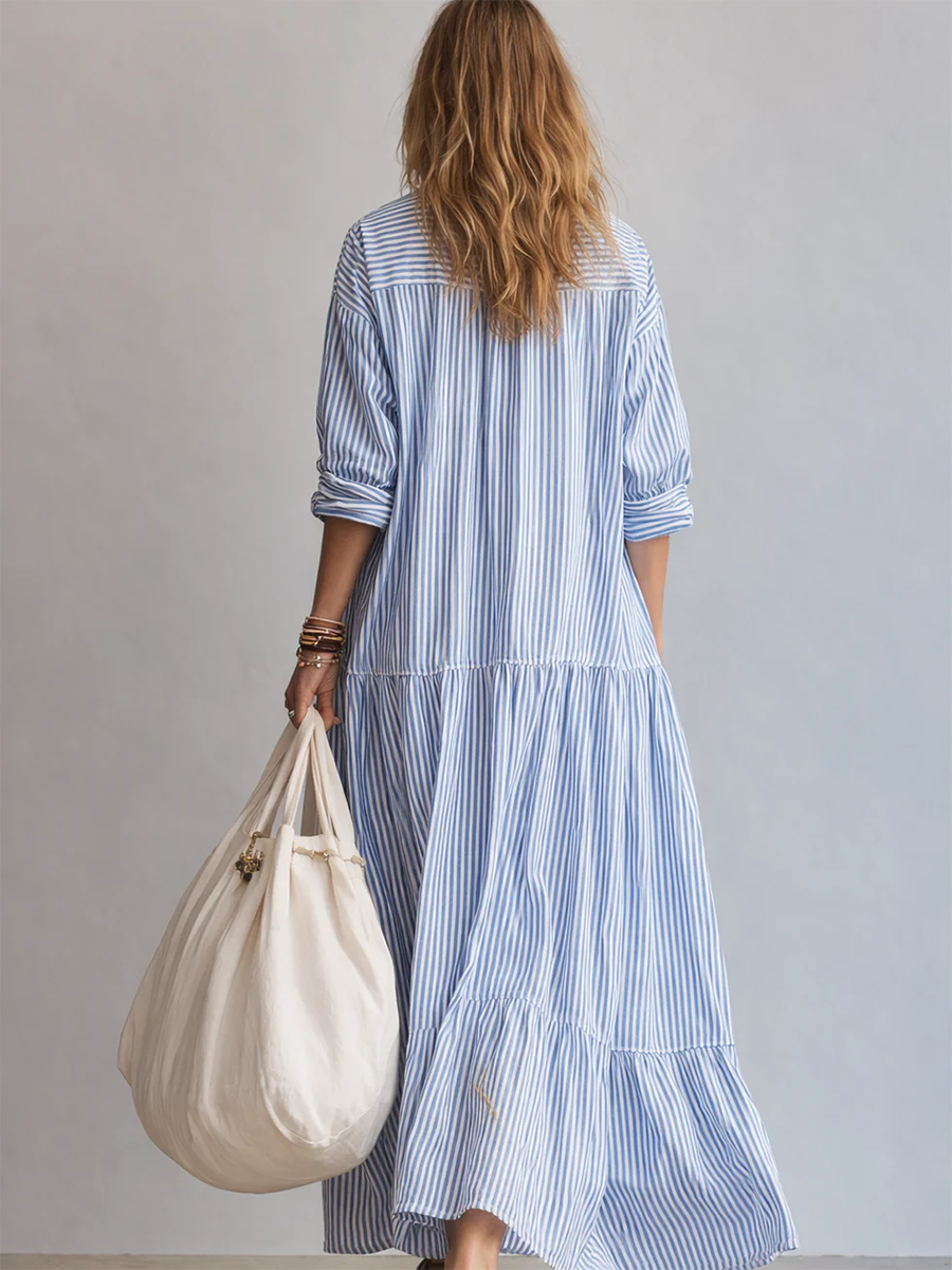 💫 Minimal Striped Dress | Clean & Loose Silhouette
