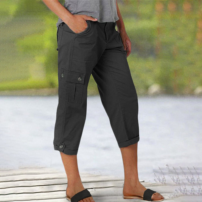 🎉Women's High Elasticity Multi-pocket Casual Shorts