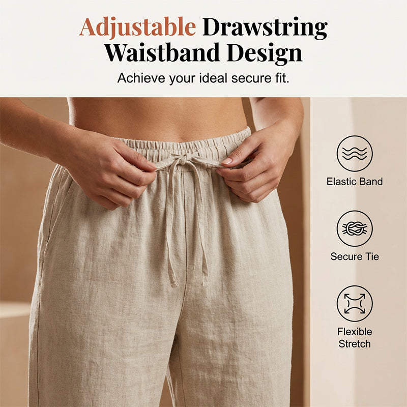 🥳🥳Women's Casual Cotton Linen Capris