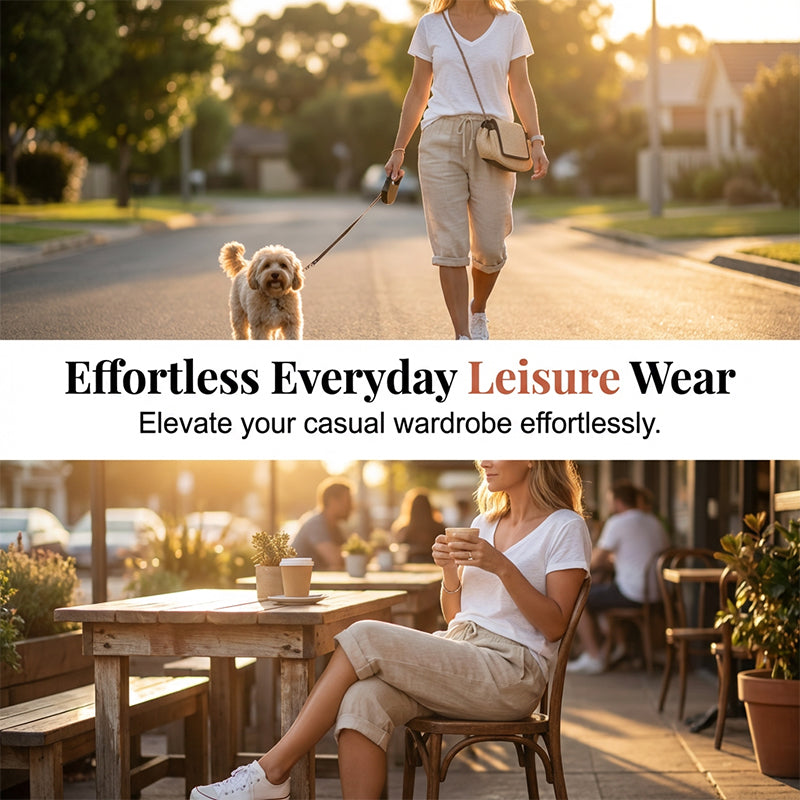 🥳🥳Women's Casual Cotton Linen Capris